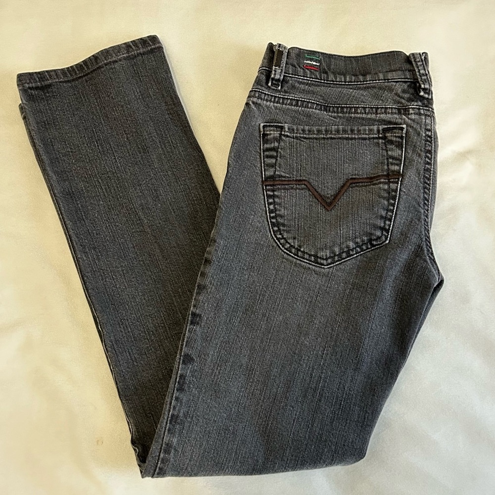 DIRSEL Black washed low rise jeans